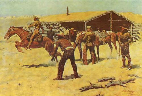 Frederick Remington Coming and Going of the Pony Express Spain oil painting art